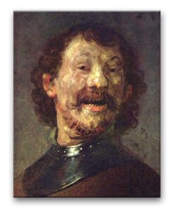 Obraz Rembrandt - Portret śmiejącego się mężczyzny