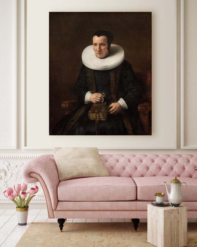 Obraz Rembrandt - Portret starej kobiety z książką - obrazek 2