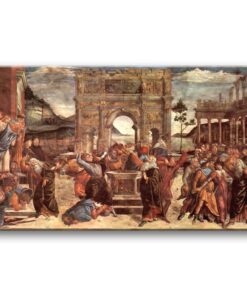Obraz Sandro Botticelli - Uśmierzenie przez Mojżesza i Aarona rebelii Korego, Datana i Abirona