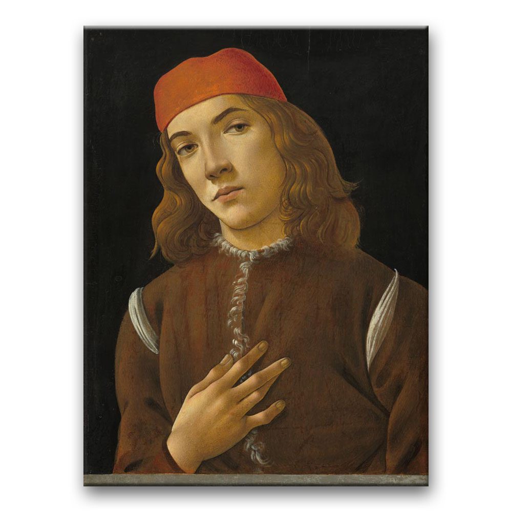 Obraz Sandro Botticelli - Portret młodego mężczyzny