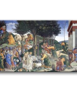 Obraz Sandro Botticelli - Próby Mojżesza