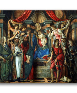 Obraz Sandro Botticelli - Madonna z dzieciątkiem i świętymi