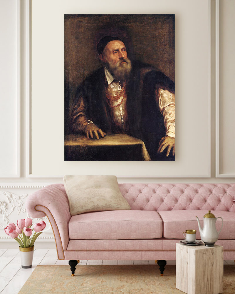Obraz Tycjan - Autoportret (1550r.) - obrazek 2