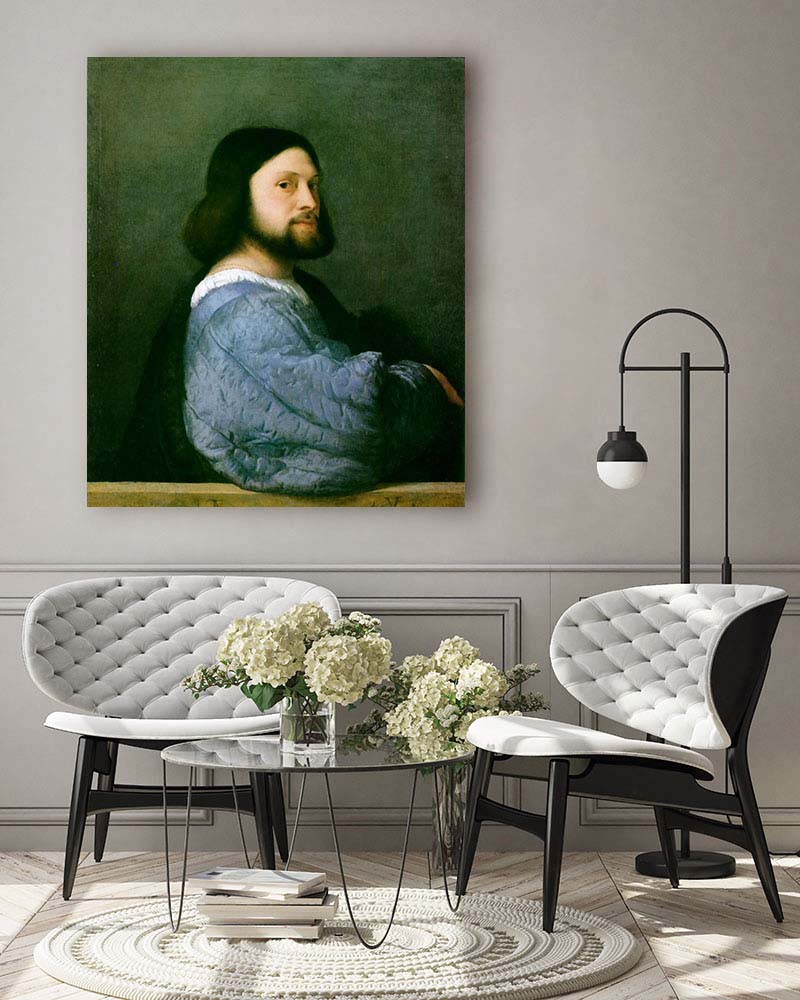 Obraz Tycjan - Portret mężczyzny (Ariosto) - obrazek 3
