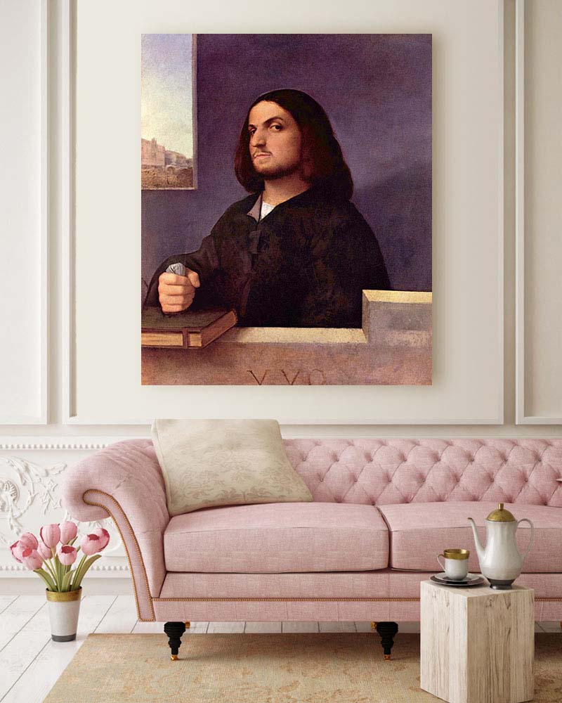 Obraz Tycjan - Portret zamożnego Wenecjanina (Virile) - obrazek 2