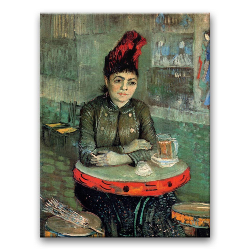 Obraz Vincent van Gogh - Agostina Segatori siedząca w kawiarni du Tambourin