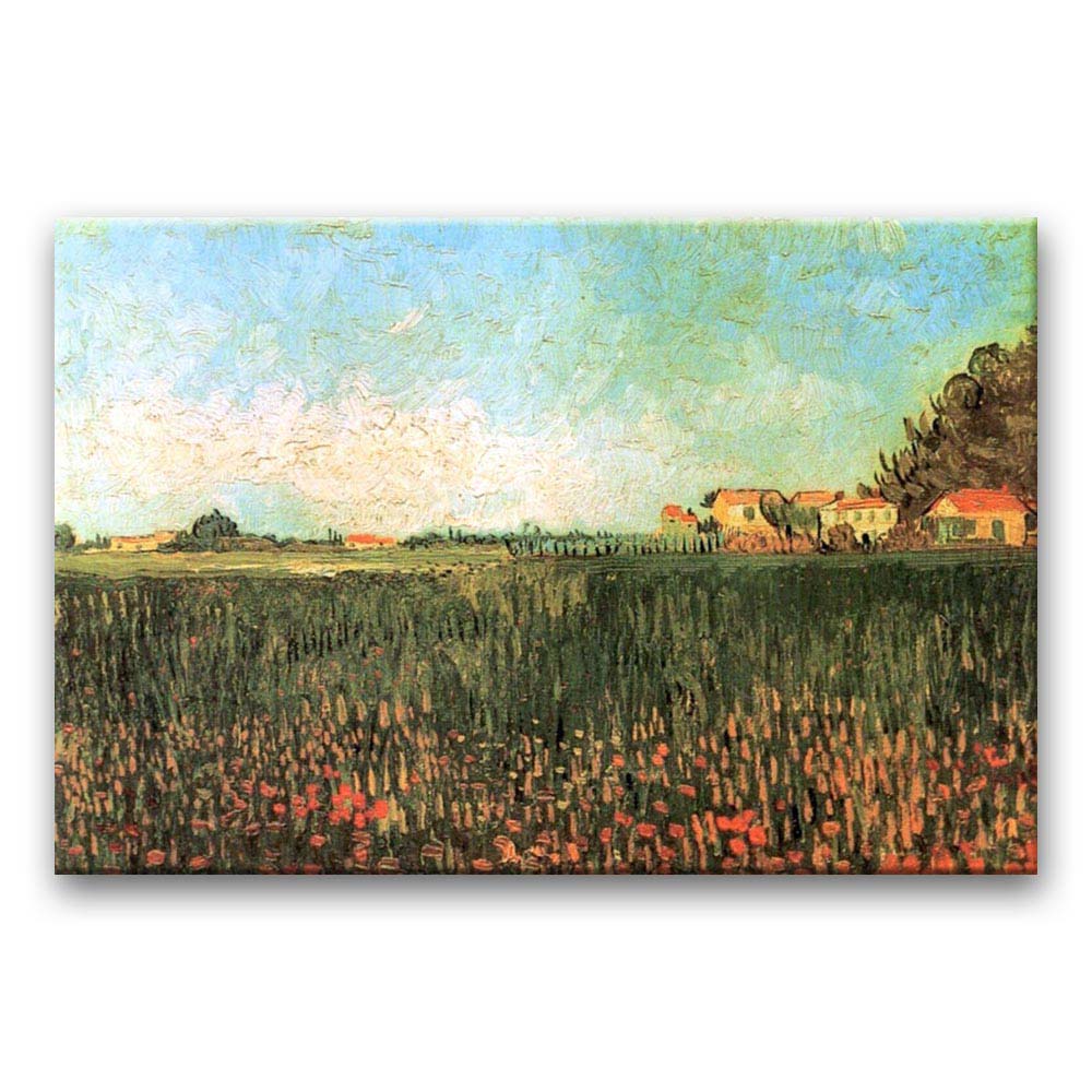 Obraz Vincent van Gogh - Gospodarstwo przy polu pszenicy nieopodal Arles