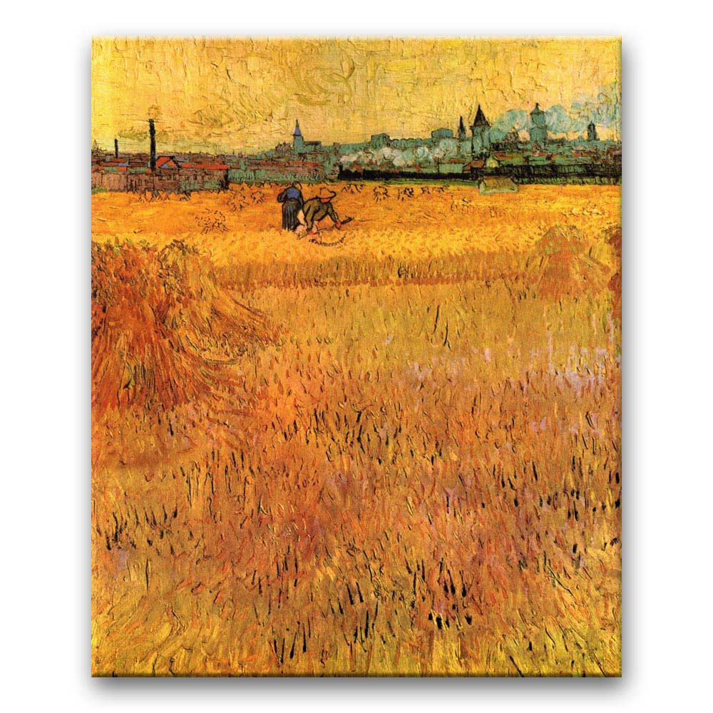 Obraz Vincent van Gogh - Arles - widok z pól pszenicznych