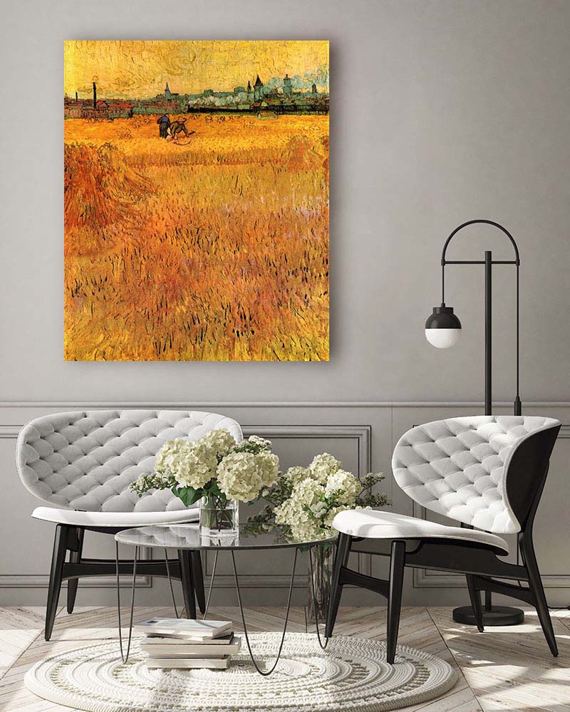 Obraz Vincent van Gogh - Arles - widok z pól pszenicznych - obrazek 3