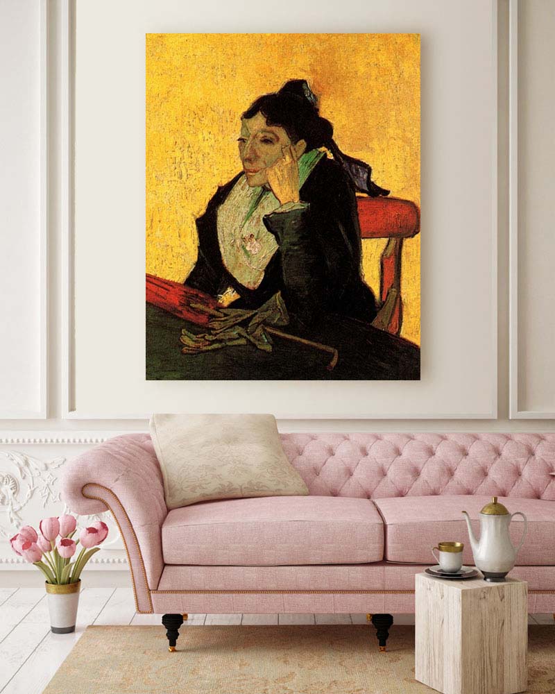 Obraz Vincent van Gogh - Arlezjanka Pani Ginoux w rękawiczkach i z parasolką - obrazek 2