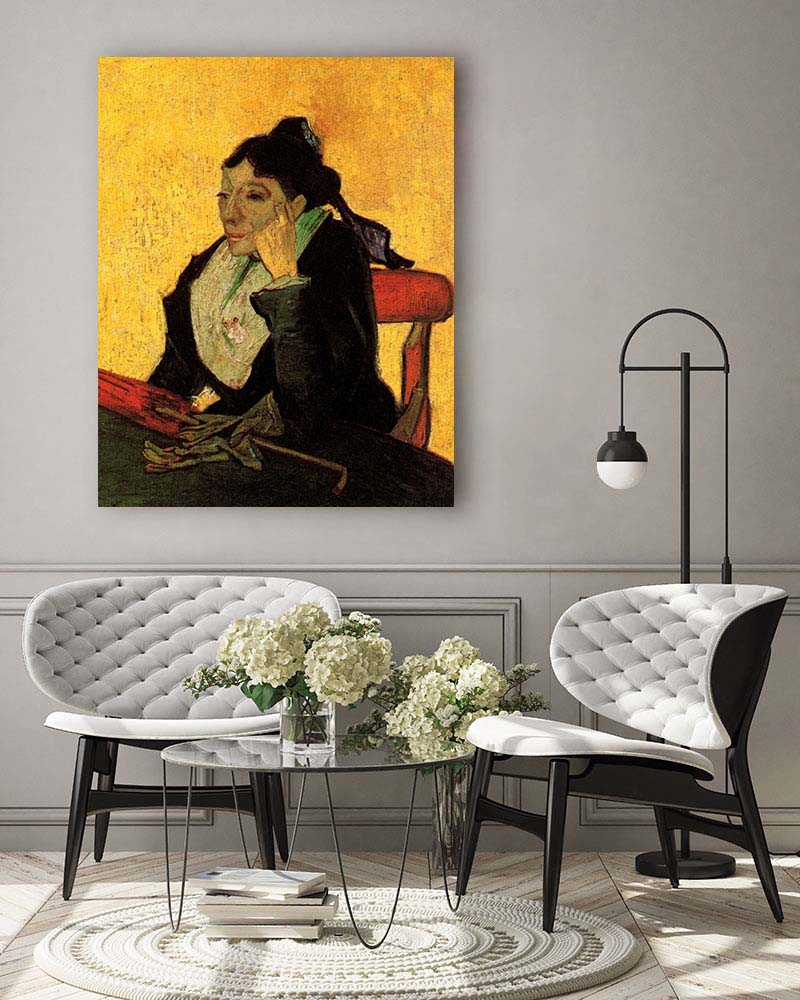 Obraz Vincent van Gogh - Arlezjanka Pani Ginoux w rękawiczkach i z parasolką - obrazek 3