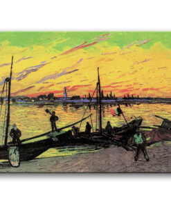 Obraz Vincent van Gogh - Barki z węglem I