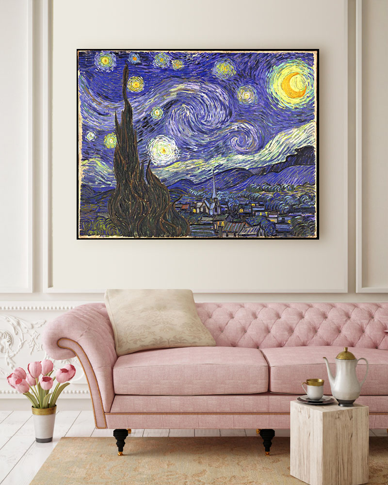 Obraz Vincent van Gogh - Gwiaździsta noc - obrazek 2