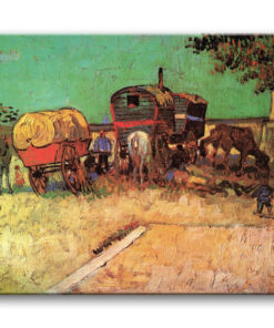Obraz Vincent van Gogh - Obóz cygański koło Arles