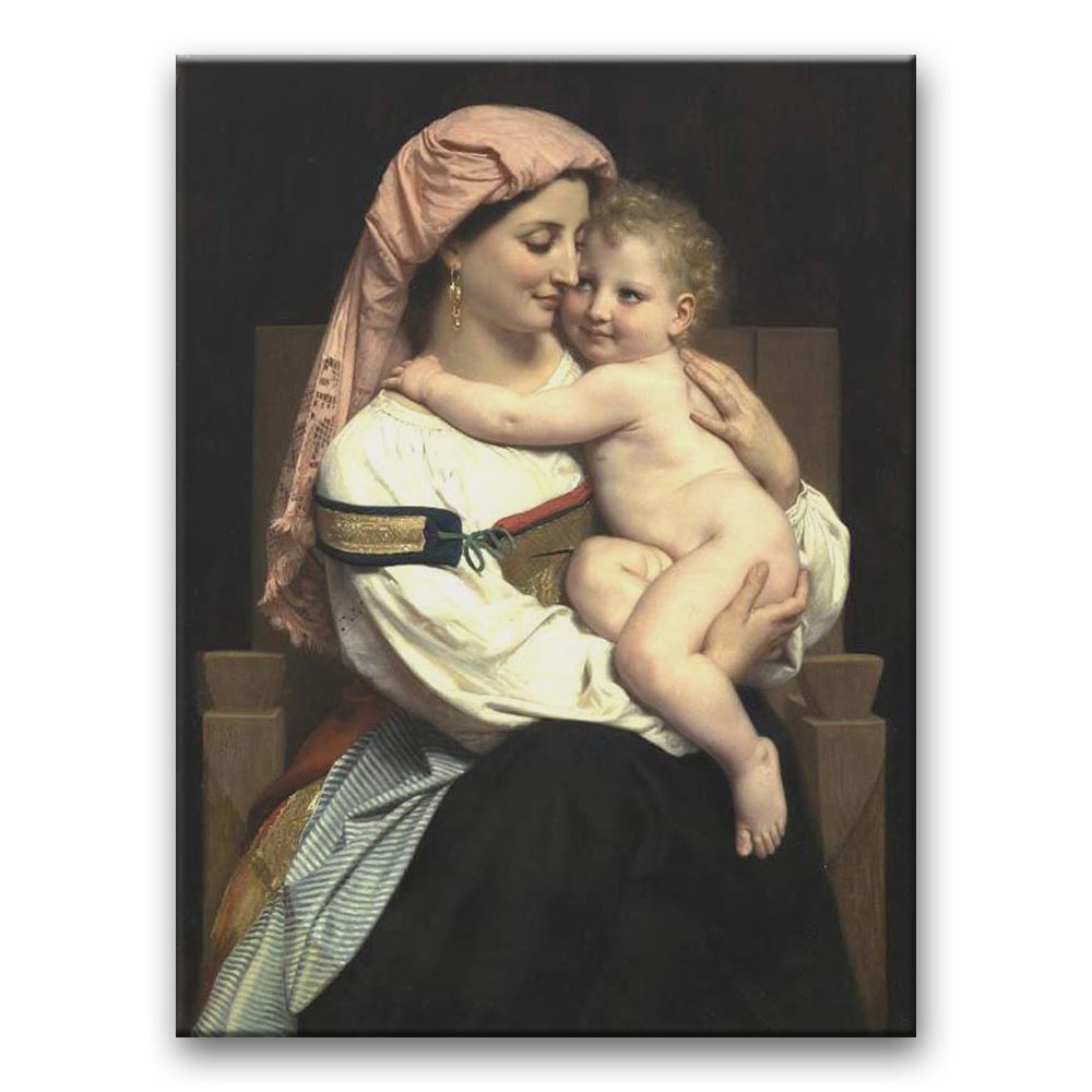 Obraz William-Adolphe Bouguereau - Kobieta z Carvary i jej dziecko
