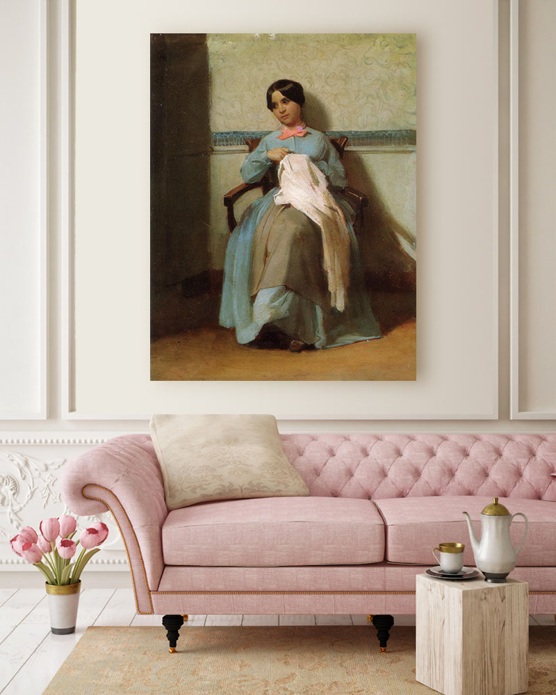Obraz William-Adolphe Bouguereau - Portret Leoni Bouguereau - obrazek 2