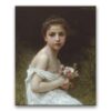 Obraz William-Adolphe Bouguereau - Dziewczyna z bukietem