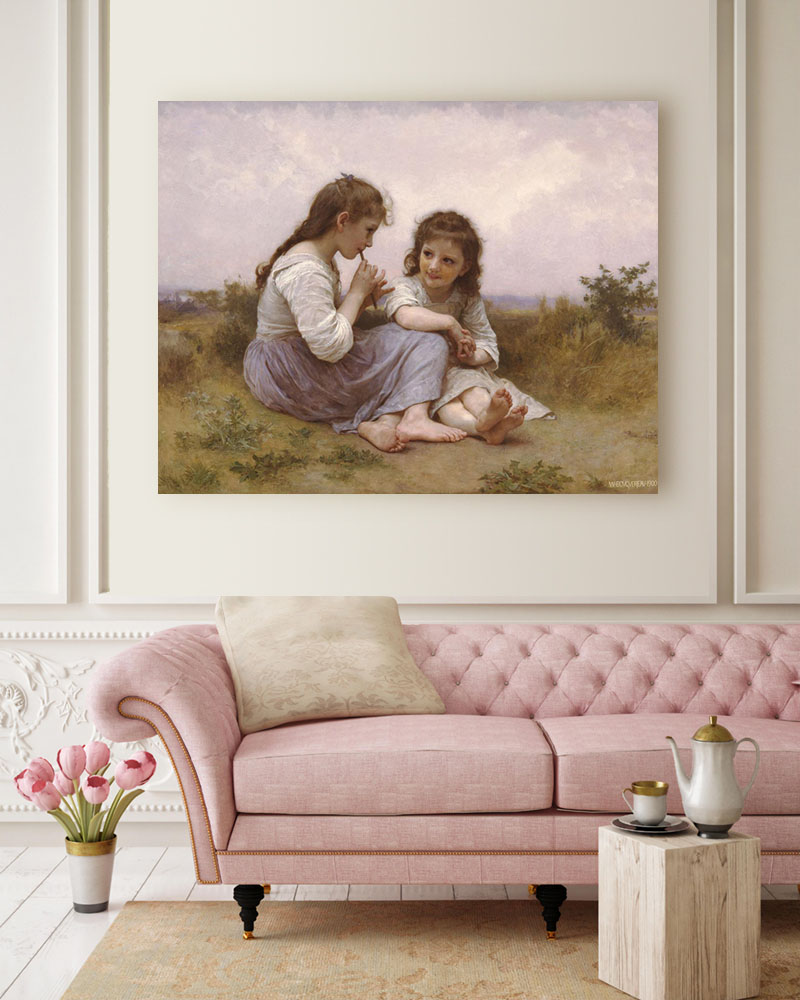 Obraz William-Adolphe Bouguereau - Idylla dzieciństwa - obrazek 2