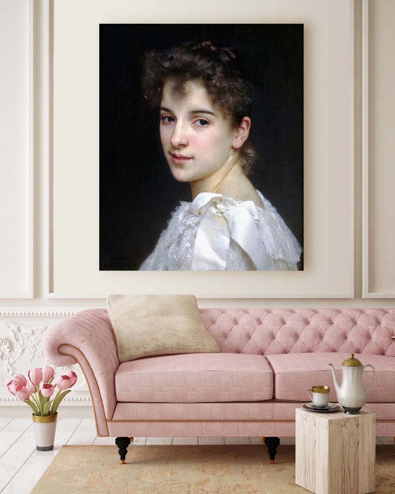 Obraz William-Adolphe Bouguereau - Portret Gabrielle Cot - obrazek 2