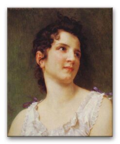 Obraz William-Adolphe Bouguereau - Portret młodej kobiety II