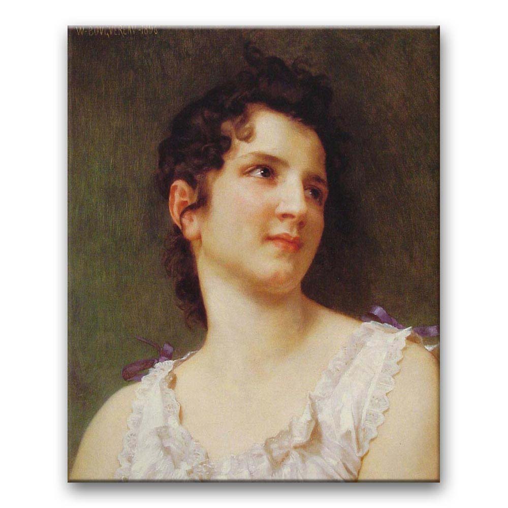 Obraz William-Adolphe Bouguereau - Portret młodej kobiety II