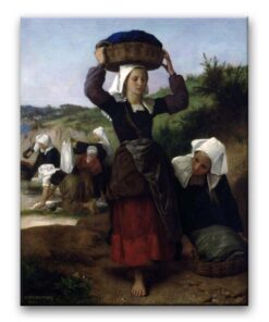 Obraz William-Adolphe Bouguereau - Praczka z Fouesnant