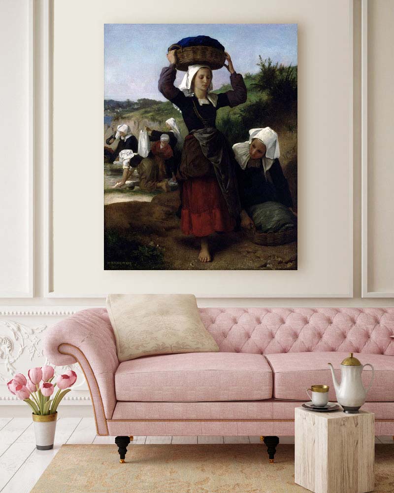Obraz William-Adolphe Bouguereau - Praczka z Fouesnant - obrazek 2