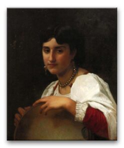 Obraz William-Adolphe Bouguereau - Włoszka z tamburynem
